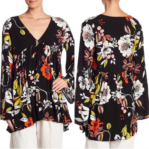 NWT Free people Bella printed tunic - Picture 4 of 8